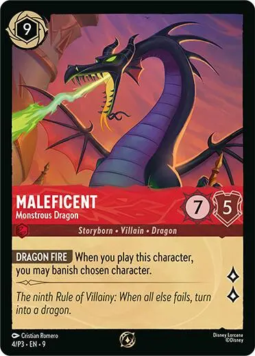 Maleficent - Monstrous Dragon (Store Championship Participant) (4/P3) [Promo Cards] 1
