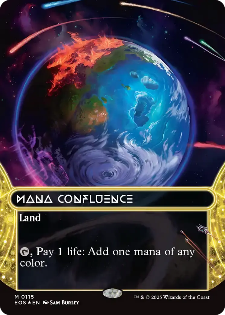 Mana Confluence (0115) (Borderless) (Galaxy Foil) [Edge Of Eternities: Stellar Sights] 1