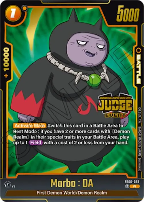 Marba : Da (Judge Pack 04 - Event) [Fusion World Tournament Cards] 1