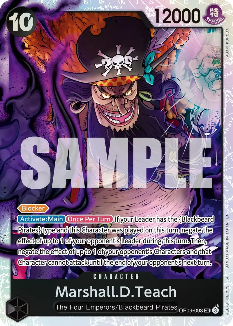 Marshall.D.Teach (Op09-093) (Reprint) [Premium Booster -The Best- Vol. 2] 1