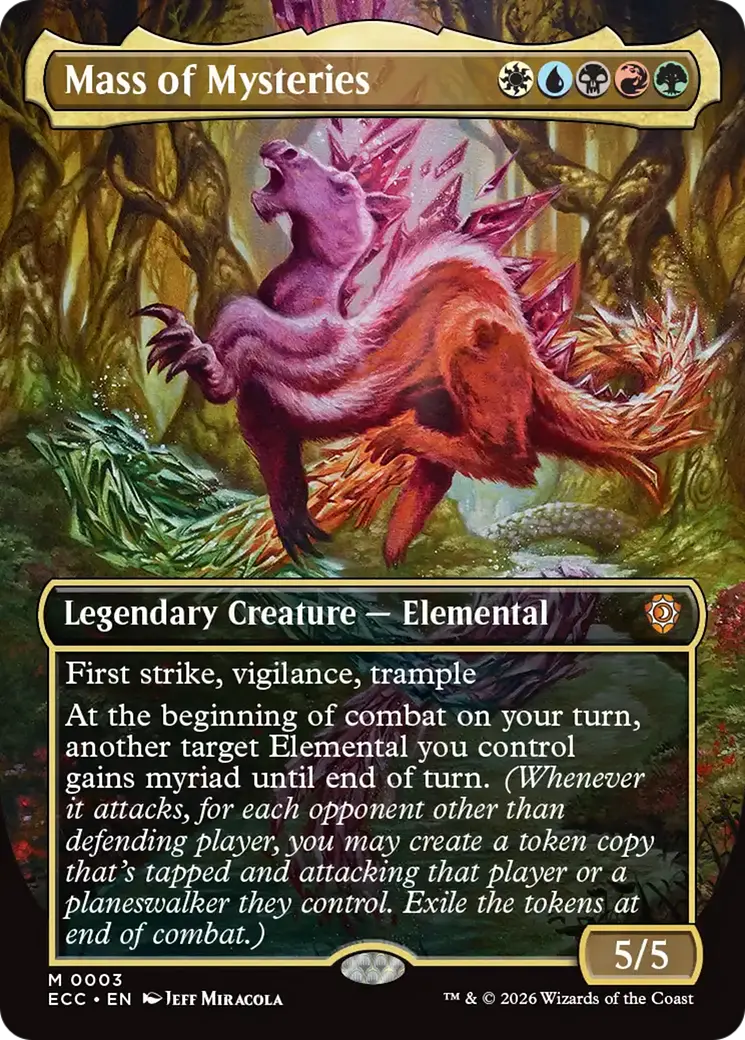 Mass Of Mysteries (Borderless) [Lorwyn Eclipsed Commander] 1