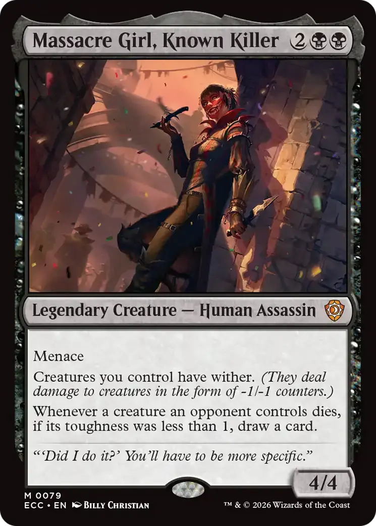 Massacre Girl, Known Killer [Lorwyn Eclipsed Commander] 1
