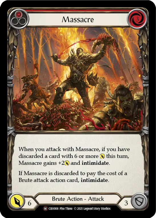 Massacre (Rainbow Foil) [Cru008-Rf] Unlimited Rainbow Foil 1