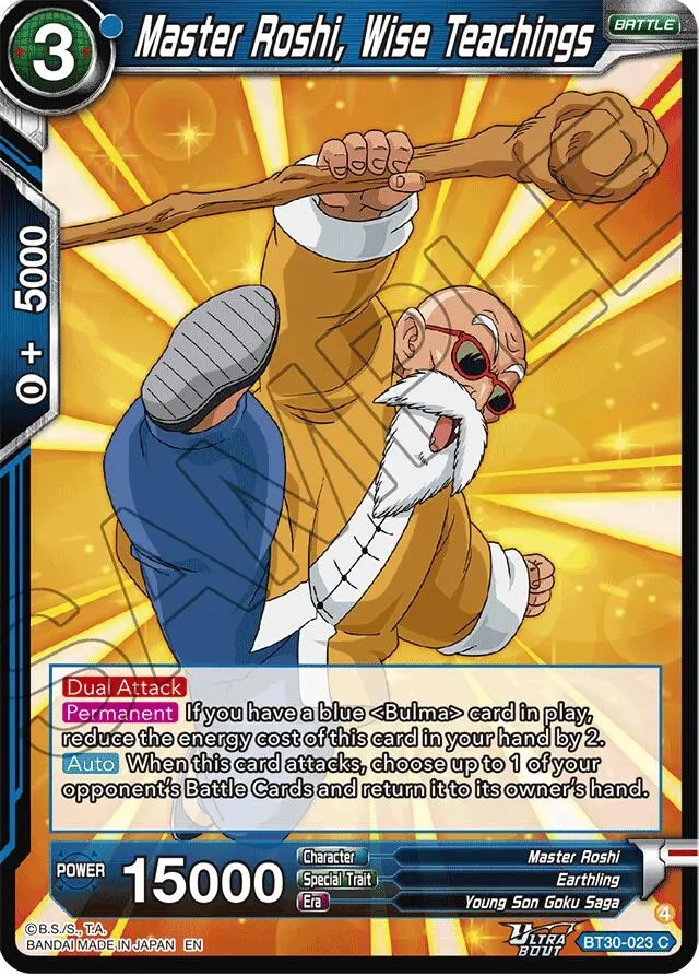 Master Roshi, Wise Teachings (Bt30-023) [Three Glorious Fighters] 1