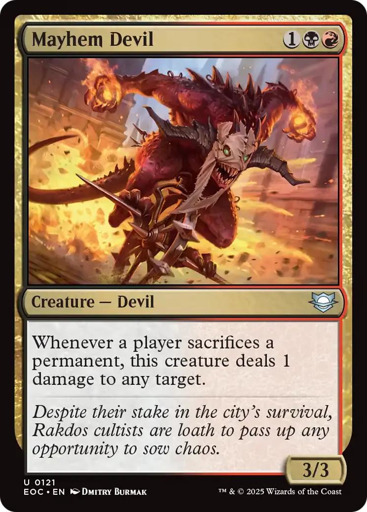 Mayhem Devil [Edge Of Eternities Commander] 1