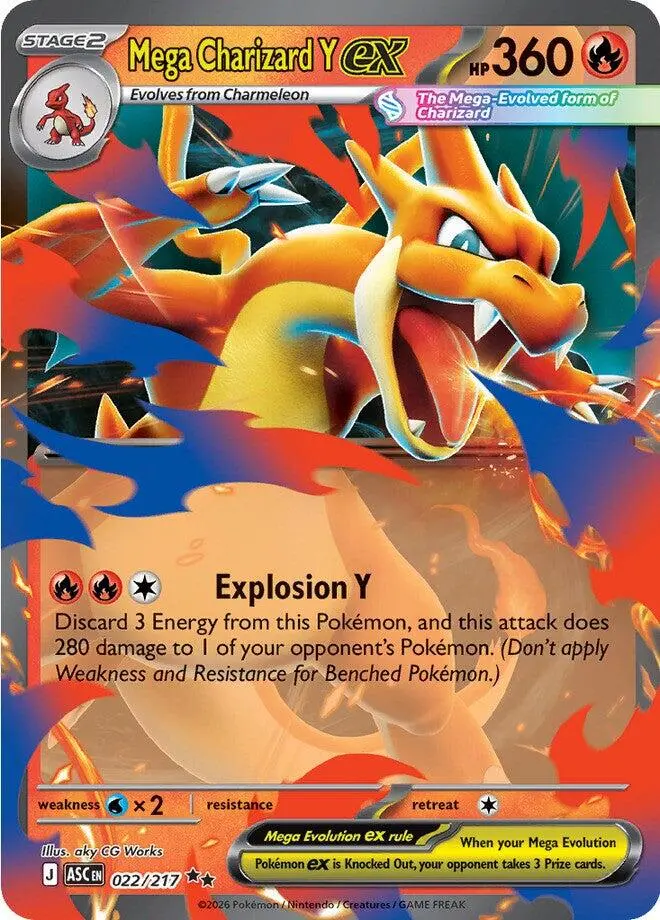 Mega Charizard Y Ex (022/217) [Mega Evolution: Ascended Heroes] 1