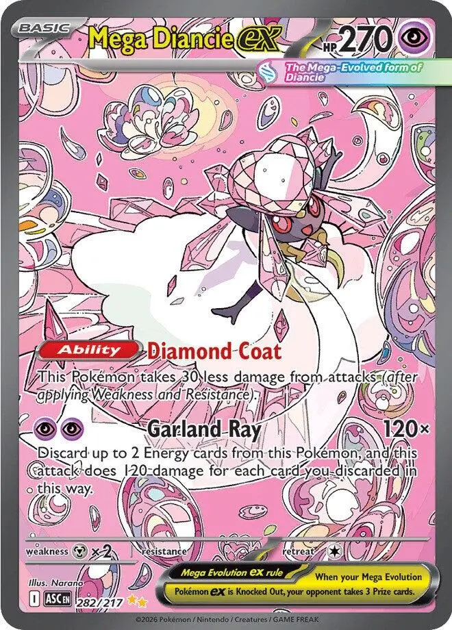 Mega Diancie Ex (282/217) [Mega Evolution: Ascended Heroes] 1