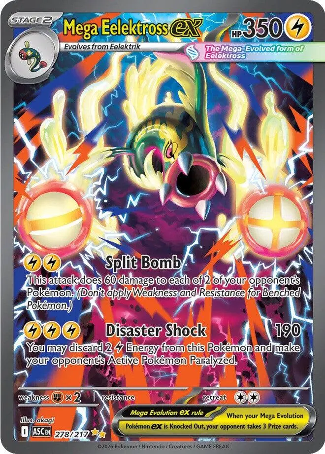 Mega Eelektross Ex (278/217) [Mega Evolution: Ascended Heroes] 1