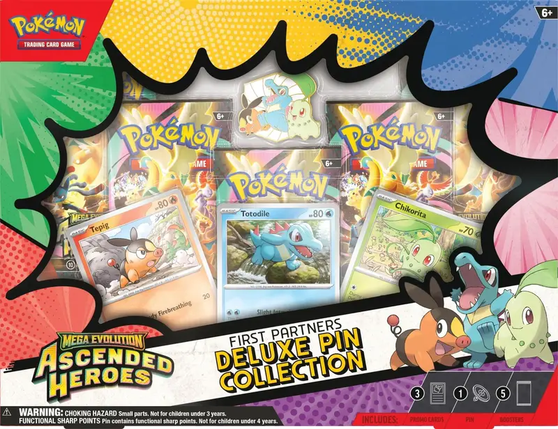 Mega Evolution: Ascended Heroes - First Partners Deluxe Pin Collection 1
