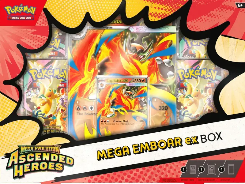 Mega Evolution: Ascended Heroes - Mega Emboar Ex Box 1