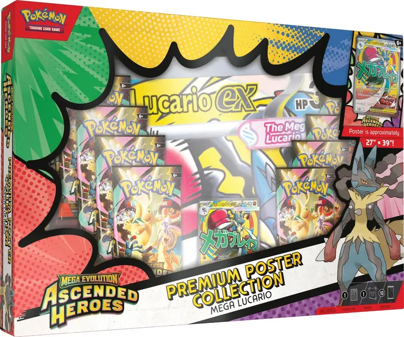 Mega Evolution: Ascended Heroes - Premium Poster Collection (Mega Lucario) 1