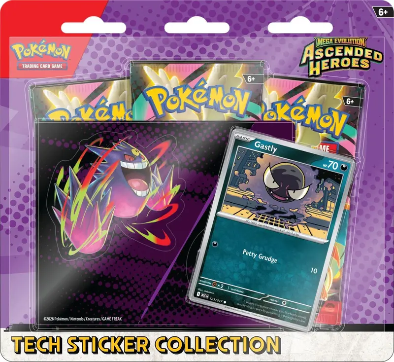 Mega Evolution: Ascended Heroes - Tech Sticker Collection (Gastly) 1