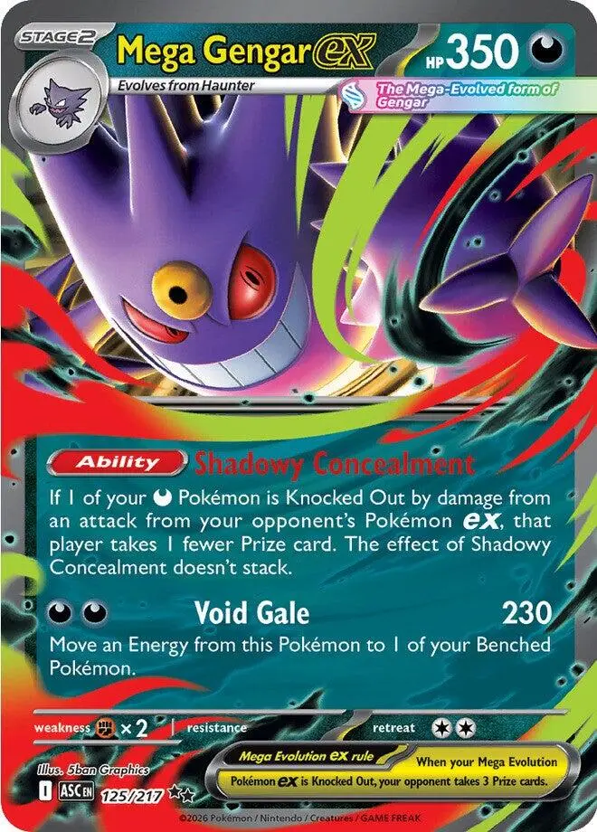 Mega Gengar Ex (125/217) [Mega Evolution: Ascended Heroes] 1