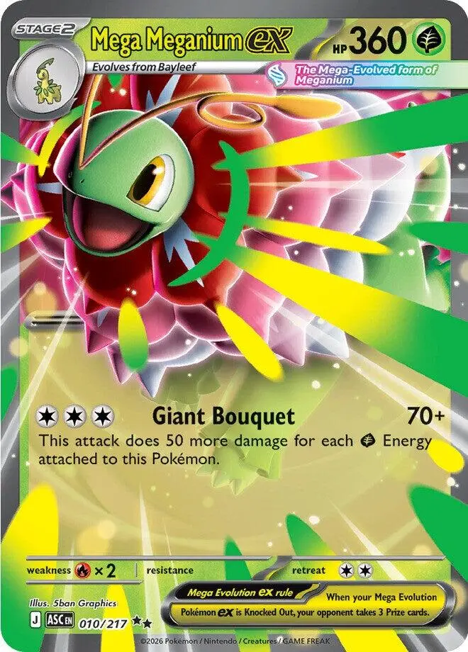 Mega Meganium Ex (010/217) [Mega Evolution: Ascended Heroes] 1
