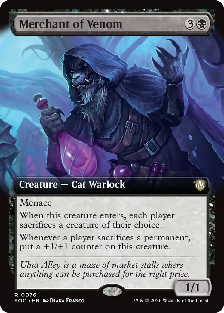 Merchant Of Venom (Extended Art) [Secrets Of Strixhaven Commander] 1