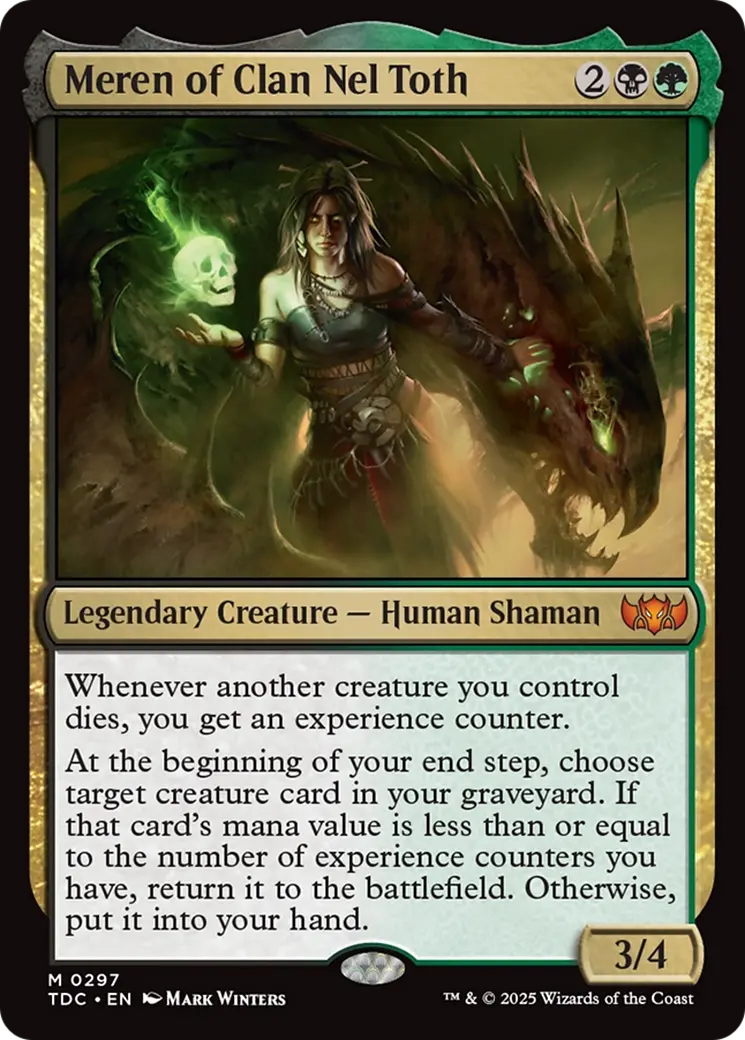 Meren Of Clan Nel Toth [Tarkir: Dragonstorm Commander] 1