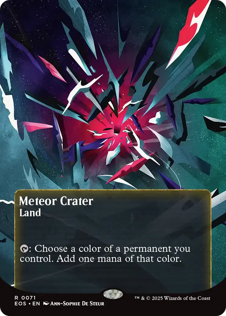 Meteor Crater (0071) (Borderless) [Edge Of Eternities: Stellar Sights] 1