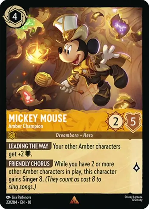 Mickey Mouse - Amber Champion (23/204) [Whispers In The Well] 1