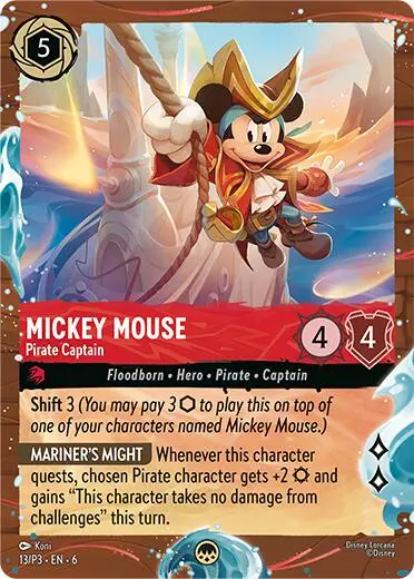 Mickey Mouse - Pirate Captain (Disney Cruise Promo) (13/P3) [Promo Cards] 1
