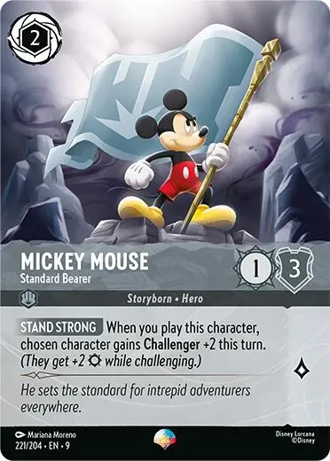 Mickey Mouse - Standard Bearer (Epic) (221/204) [Fabled] 1