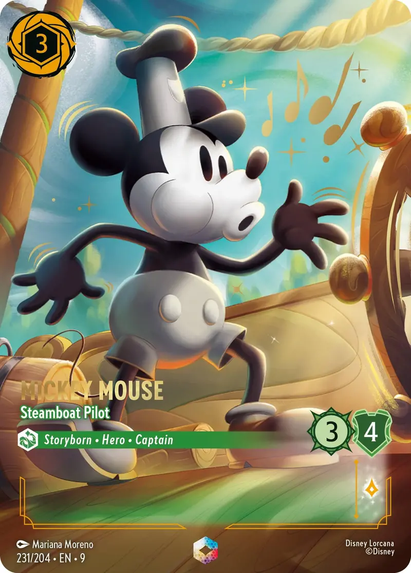 Mickey Mouse - Steamboat Pilot (Enchanted) (231/204) [Fabled] 1