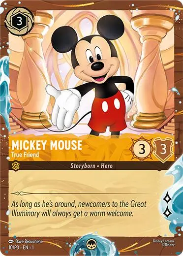 Mickey Mouse - True Friend (Disney Cruise Promo) (10/P3) [Promo Cards] 1