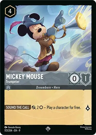 Mickey Mouse - Trumpeter (172/204) [Fabled] 1
