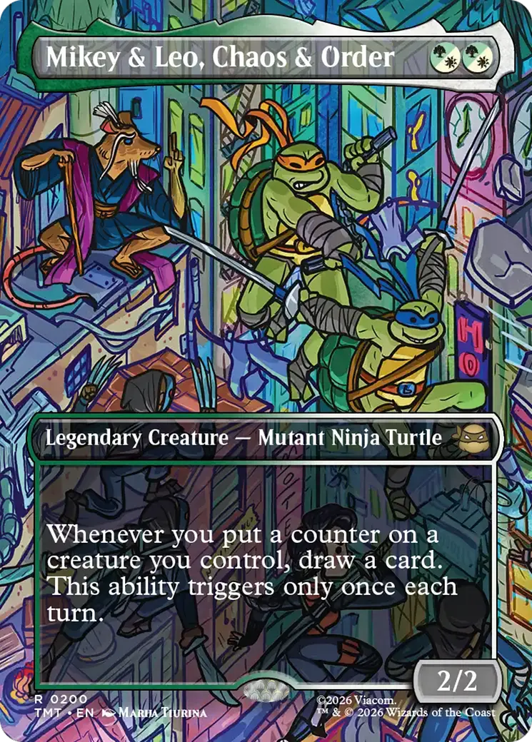 Mikey & Leo, Chaos & Order (Borderless) [Teenage Mutant Ninja Turtles] 1