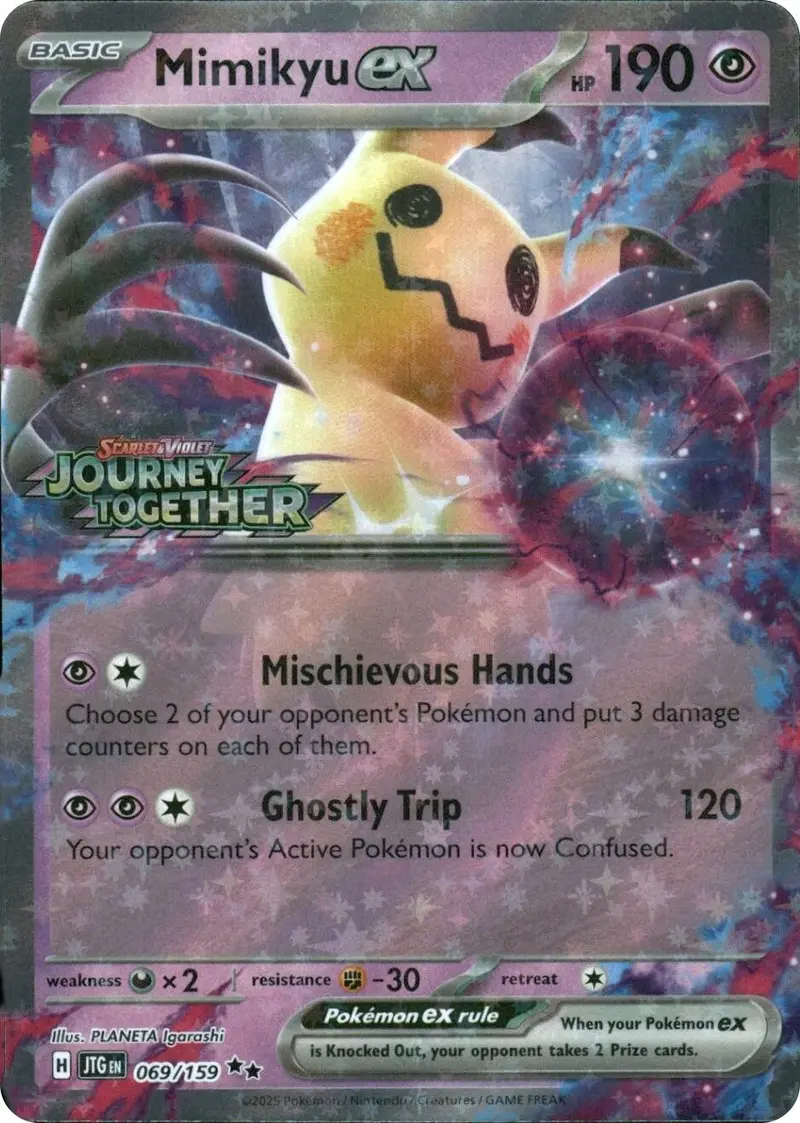 Mimikyu Ex (069/159) (Journey Together Stamped) [Miscellaneous Cards] 1