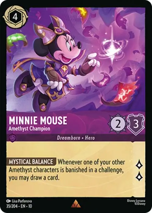 Minnie Mouse - Amethyst Champion (35/204) [Whispers In The Well] 1