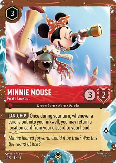 Minnie Mouse - Pirate Lookout (Disney Cruise Promo) (17/P3) [Promo Cards] 1