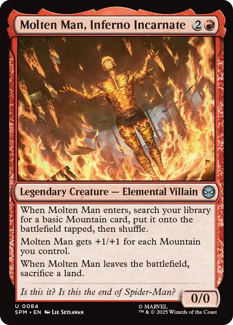 Molten Man, Inferno Incarnate [Marvel's Spider-Man] 1