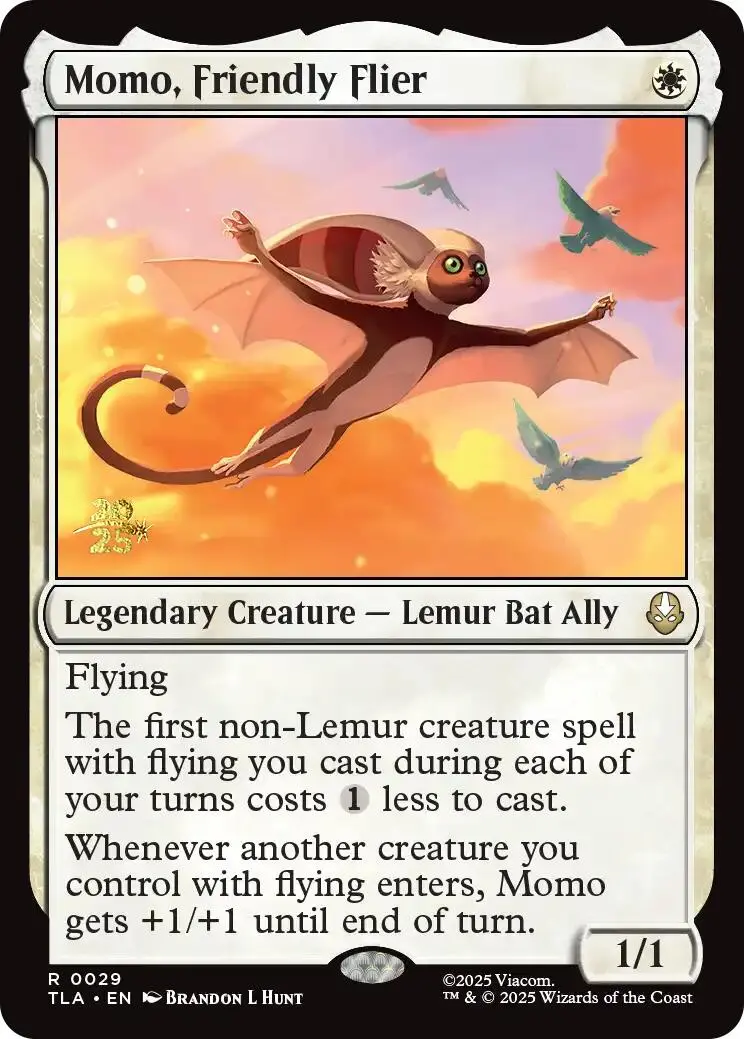 Momo, Friendly Flier [Avatar: The Last Airbender Prerelease Cards] 1