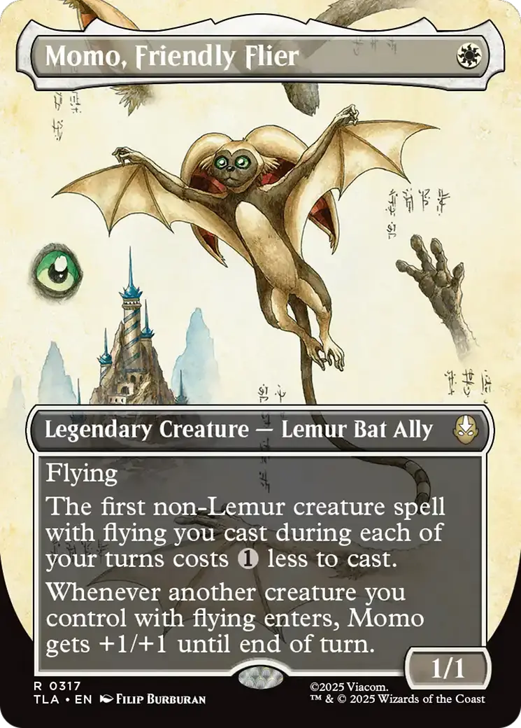 Momo, Friendly Flier (Borderless) [Avatar: The Last Airbender] 1