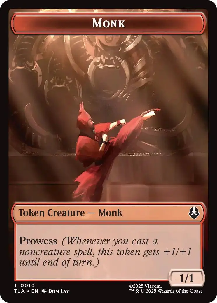 Monk // Food (0021) Double-Sided Token [Avatar: The Last Airbender Tokens] 1