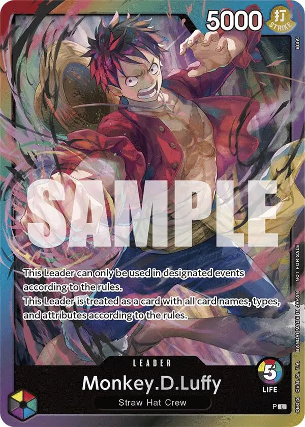 Monkey.D.Luffy (A Fist Of Divine Speed Release Event Leader) [One Piece Promotion Cards] 1