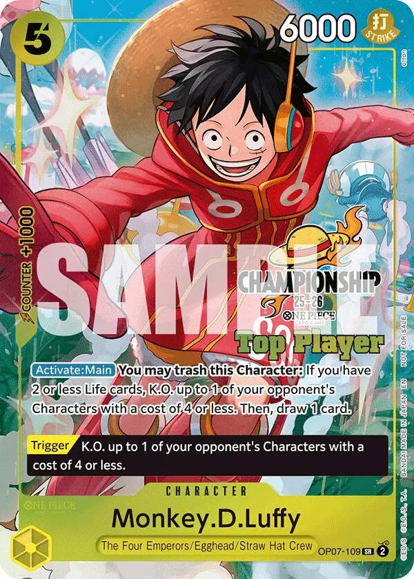 Monkey.D.Luffy (Cs 25-26 Top Player Pack) [One Piece Promotion Cards] 1