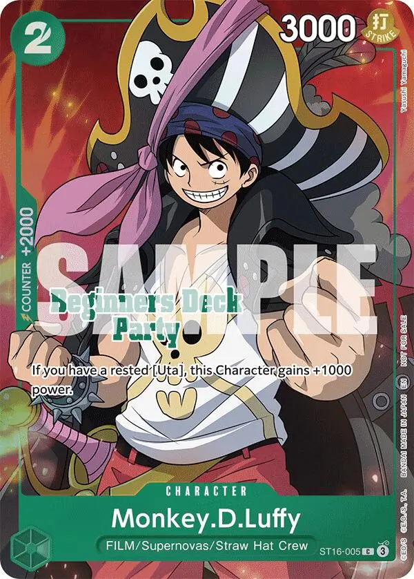 Monkey.D.Luffy (Daz.Bonez) (St-23 - St-28 Beginners Deck Party) [Winner] [One Piece Promotion Cards] 1