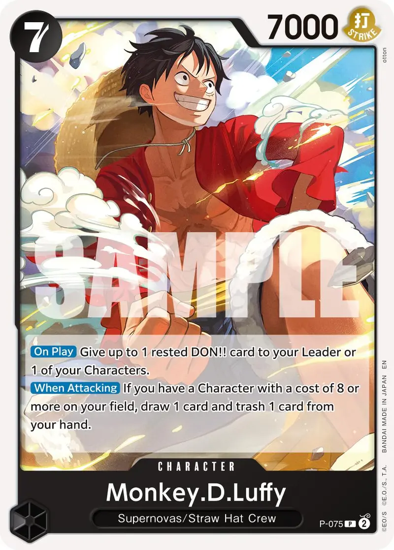 Monkey.D.Luffy (P-075) (Pirate Foil) [Premium Booster -The Best- Vol. 2] 1