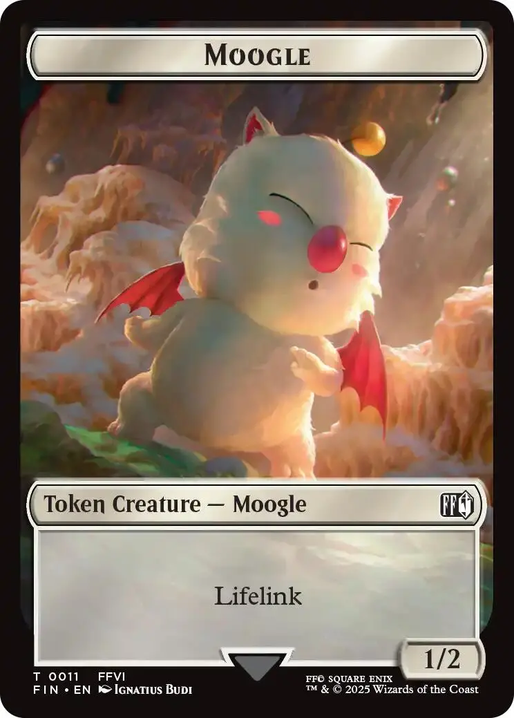 Moogle // Zombie Double-Sided Token [Final Fantasy Commander Tokens] 1