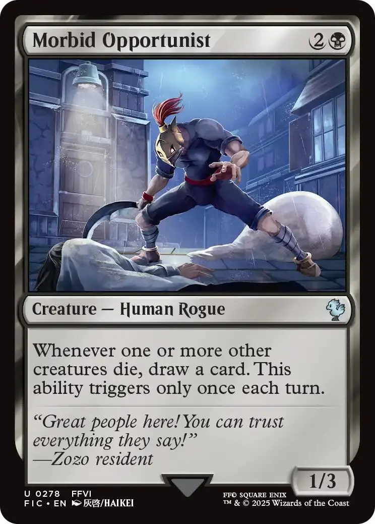 Morbid Opportunist (Surge Foil) [Final Fantasy Commander] 1