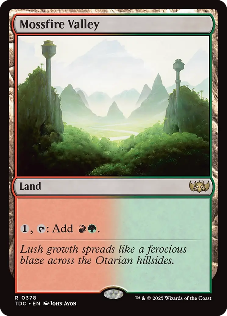 Mossfire Valley [Tarkir: Dragonstorm Commander] 1