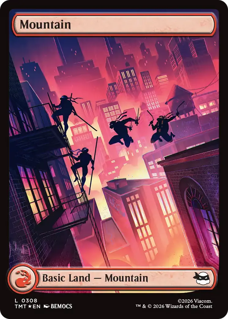 Mountain (0308) (Surge Foil) [Teenage Mutant Ninja Turtles] 1