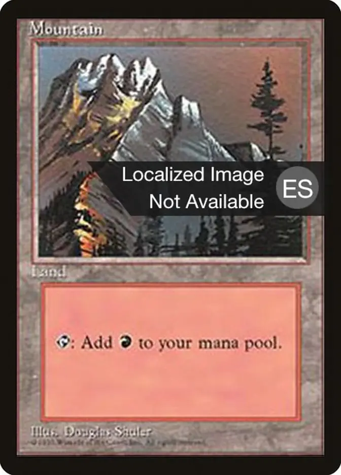 Mountain (A) [Fourth Edition (Foreign Black Border)] 1