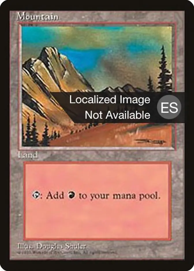 Mountain (C) [Fourth Edition (Foreign Black Border)] 1