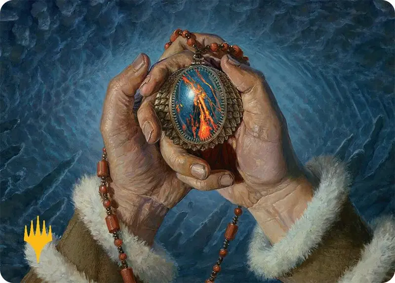 Mox Jasper Art Card (28/54) (Gold-Stamped) [Tarkir: Dragonstorm Art Series] 1
