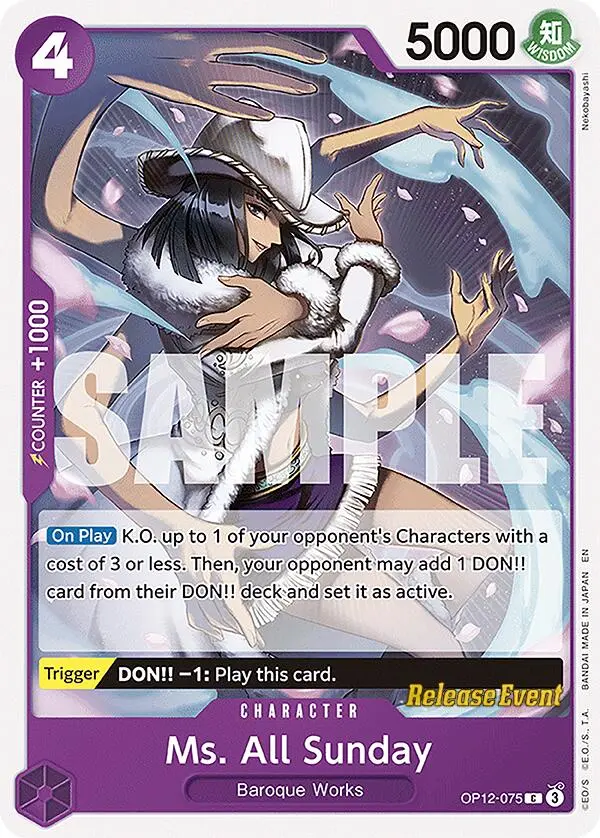 Ms. All Sunday [Legacy Of The Master Release Event Cards] 1