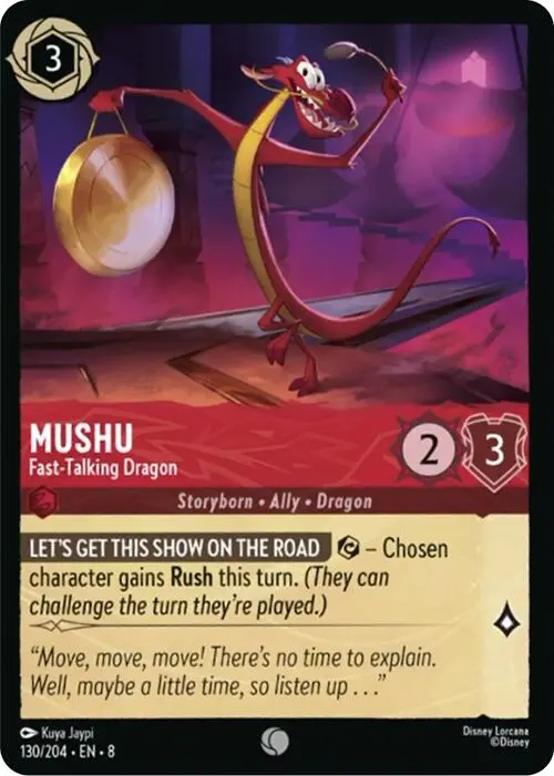 Mushu - Fast-Talking Dragon (130/204) [Reign Of Jafar] 1
