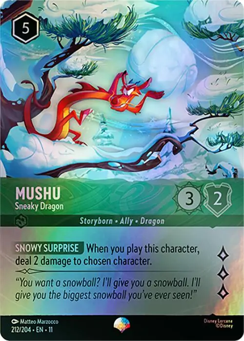 Mushu - Sneaky Dragon (Epic) (212/204) [Winterspell] 1