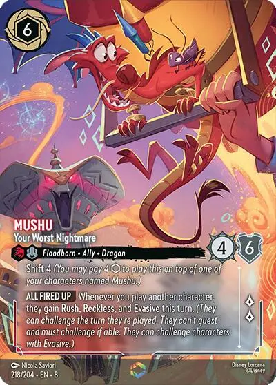 Mushu - Your Worst Nightmare (Enchanted) (218/204) [Reign Of Jafar] 1